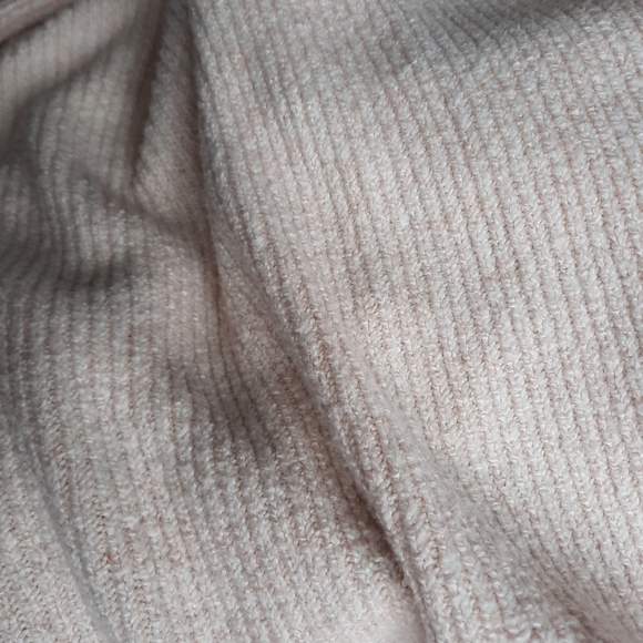 J. Jill Pure Jill pale pink ribbed knit shrug sweater one size - Picture 11 of 12